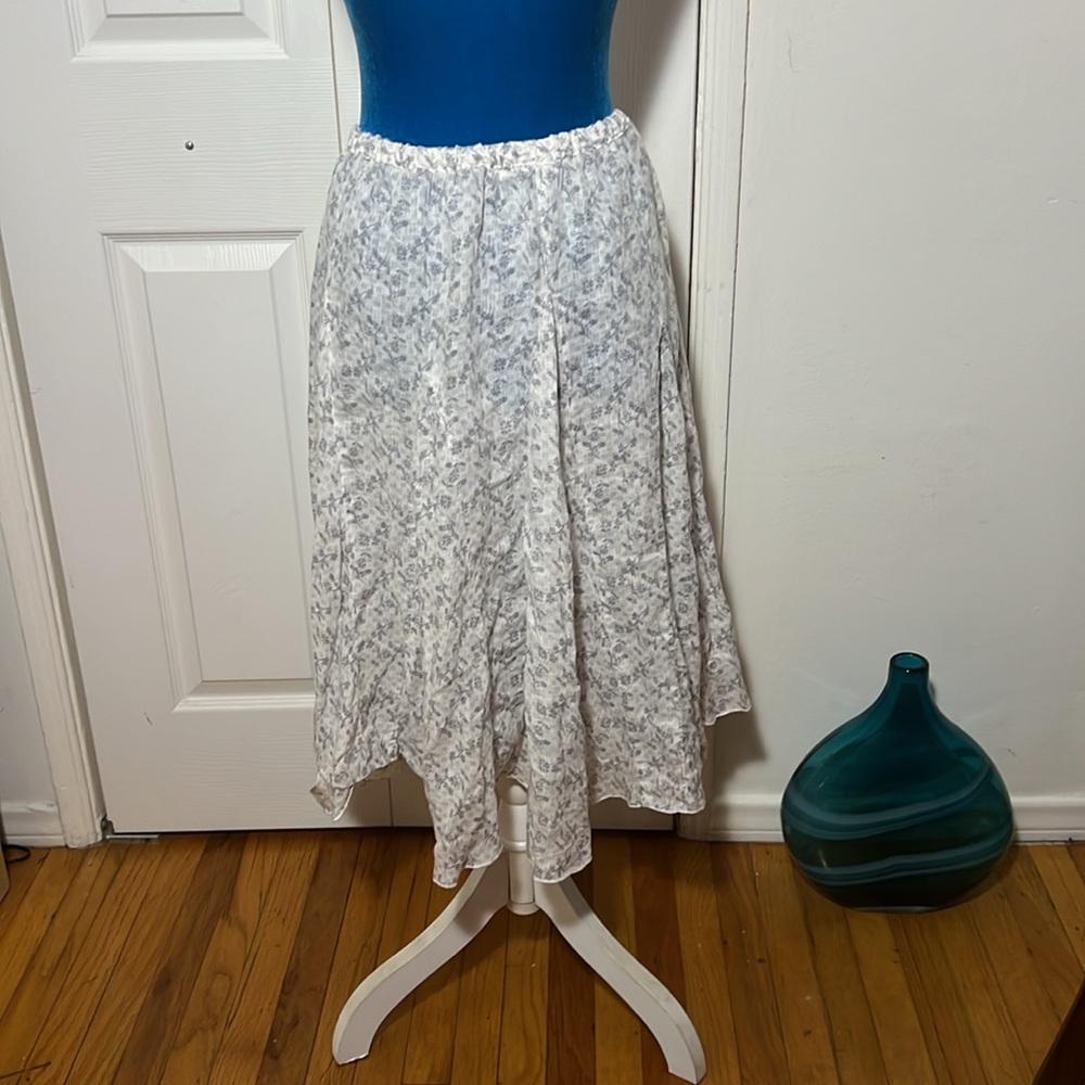 CP SHADES Floral Linen Skirt Small - Picture 6 of 9